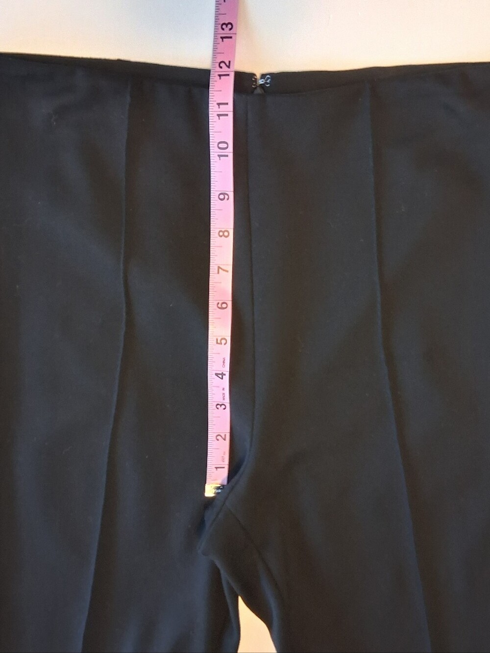 Rag & Bone Irina Kick Flare Midrise Ankle Pintuck Stretch Ponte Pants Sz M Black - Picture 10 of 12
